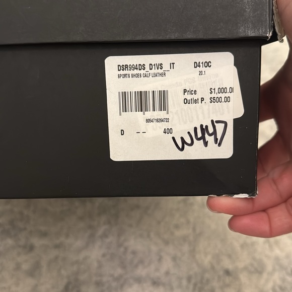 Versace high top sports shoe black and white size 10 - Picture 10 of 10